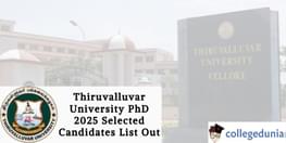 Thiruvalluvar University PhD 2025 Selected Candidates List Out